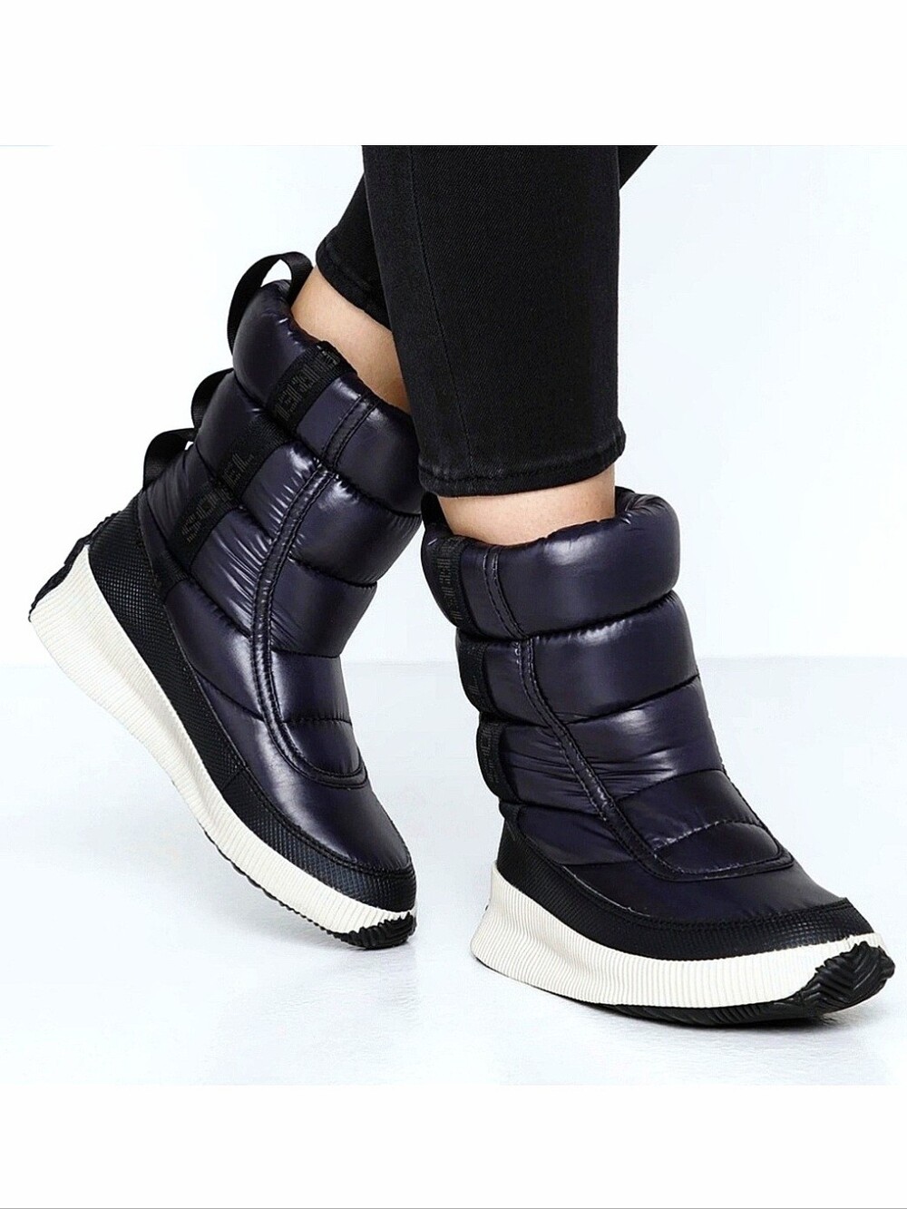 SOREL Out 'N About Puffy Mid Boots Navy Blue US 8